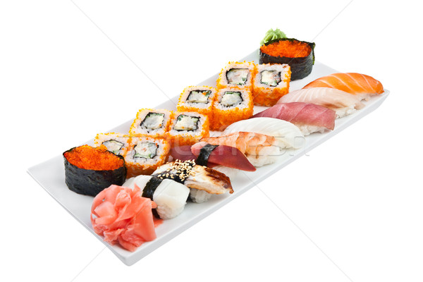 寿司 ロール 白 日本語 魚 ストックフォト © cookelma