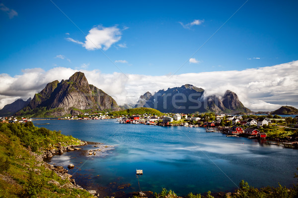 Archipel Norvège paysages dramatique montagnes [[stock_photo]] © cookelma