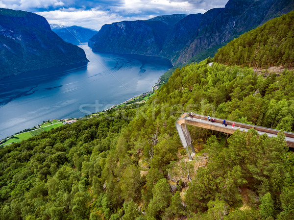 Сток-фото: красивой · природы · Норвегия · небе · воды · красоту