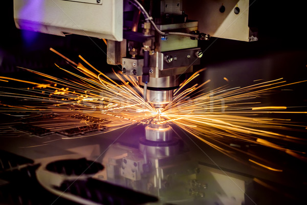 [[stock_photo]]: Laser · métal · modernes · industrielle · technologie