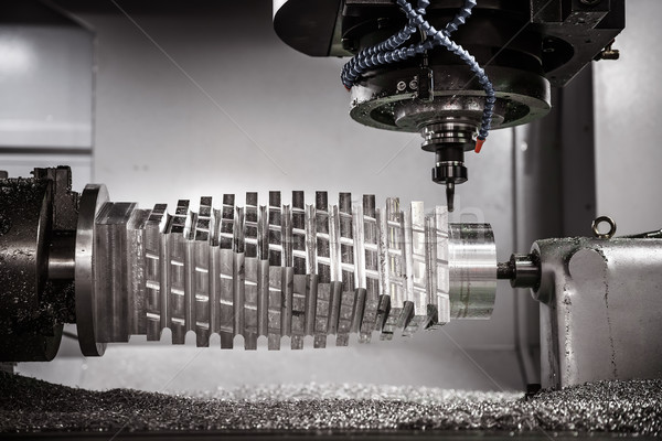 Metalworking CNC milling machine. Stock photo © cookelma