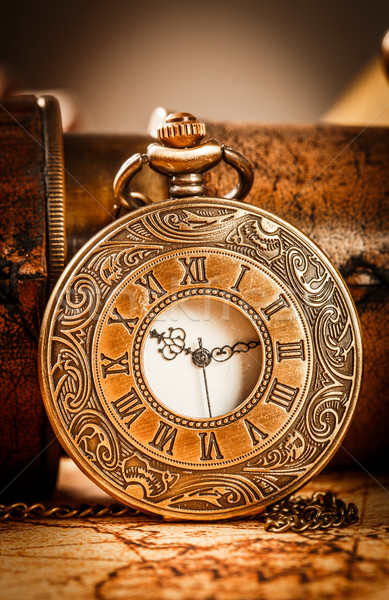 Vintage pocket watch Stock photo © cookelma