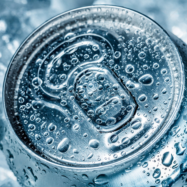 Puszka lodu napój bezalkoholowy wody piwa płynnych Zdjęcia stock © cookelma