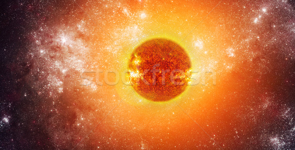 Güneş uzay fotoğraf elemanları görüntü yangın Stok fotoğraf © cookelma