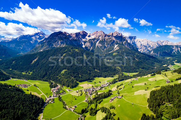 Scenic view of the beautiful landscape in the Alps Stock photo © cookelma