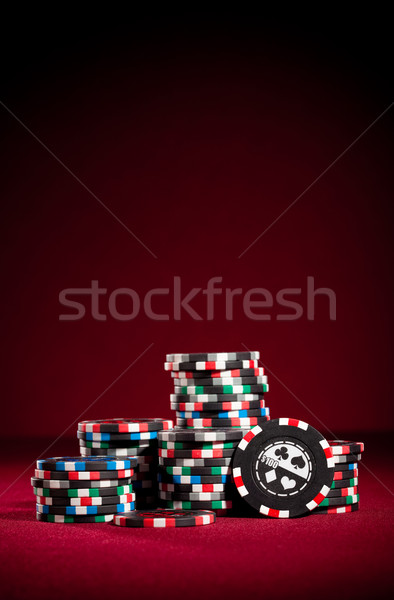 игорный чипов казино копия пространства таблице покер Сток-фото © cookelma