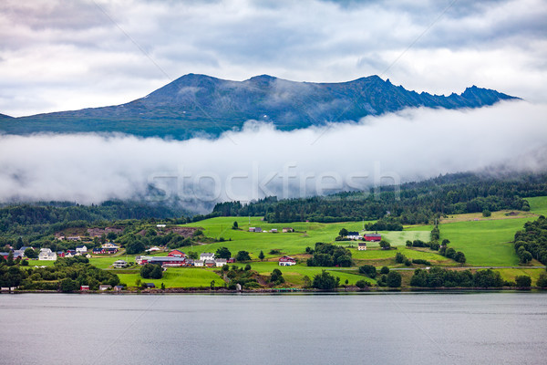 Piękna charakter Norwegia naturalnych krajobraz niebo Zdjęcia stock © cookelma