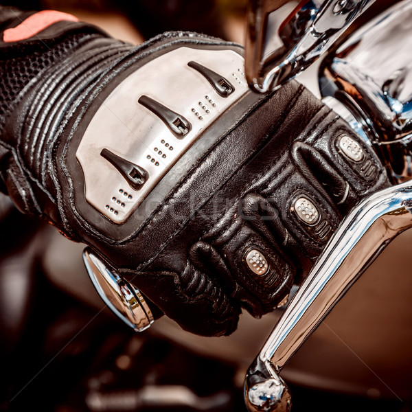 Stock photo: Motorcycle Racing Gloves