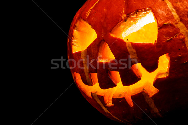 Halloween - old jack-o-lantern Stock photo © cookelma