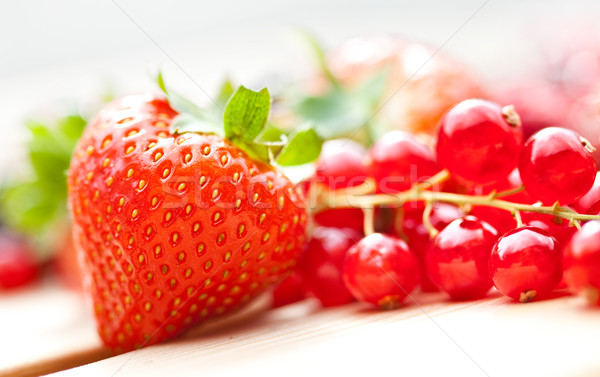 Stockfoto: Aardbei · bes · BlackBerry · framboos · voedsel · natuur