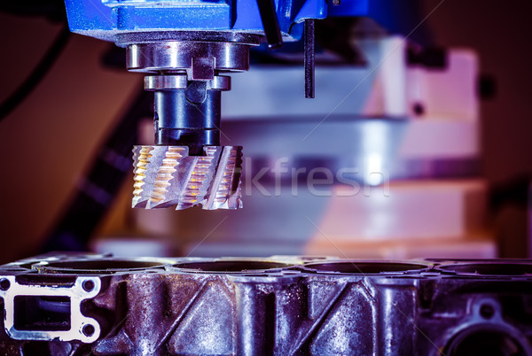 Metalworking CNC milling machine. Stock photo © cookelma