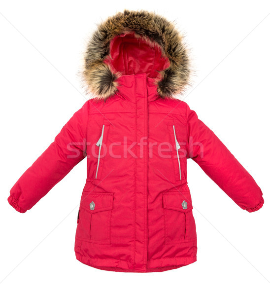 Femmes hiver veste isolé blanche femme [[stock_photo]] © cookelma