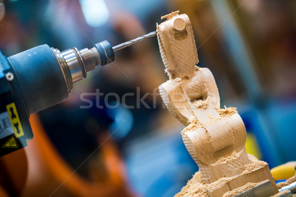 Woodworking CNC milling machine. Stock photo © cookelma