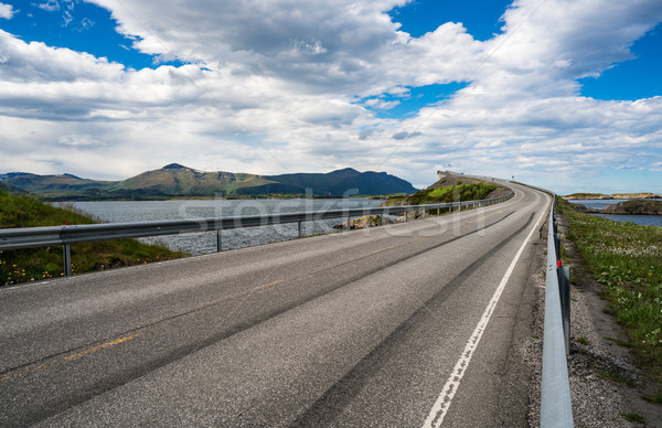 Atlantic Ocean Road Norway Stock photo © cookelma