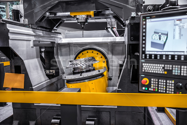 Metalworking CNC milling machine. Stock photo © cookelma