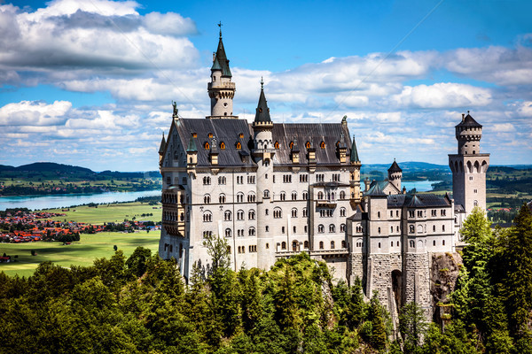 Neuschwanstein Castle Bavarian Alps Germany Stock photo © cookelma