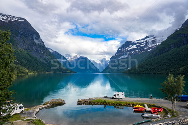 Famille vacances Voyage vacances voyage caravane [[stock_photo]] © cookelma