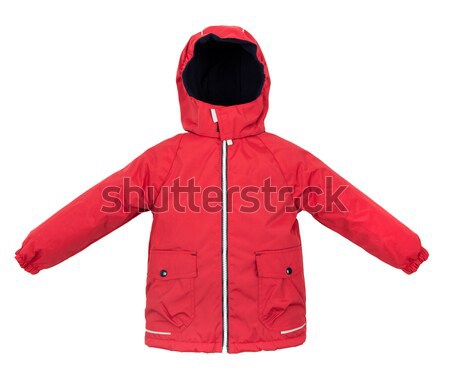 Frauen Winter Jacke isoliert weiß Frau Stock foto © cookelma