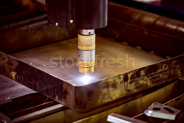 Lazer plazma Metal modern endüstriyel Stok fotoğraf © cookelma