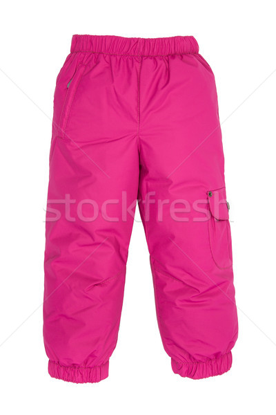 [[stock_photo]]: Chaud · pants · isolé · blanche · enfant · costume