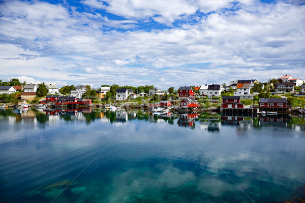 Archipel Norvège paysages dramatique montagnes ouvrir [[stock_photo]] © cookelma