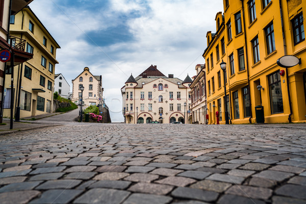 Foto stock: Cidade · Noruega · mar · porta · concentração · art · noveau