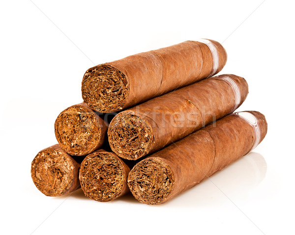 Foto stock: Cigarros · blanco · seis · negocios · regalo · estilo