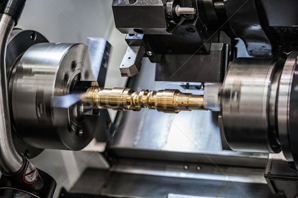 Metalworking CNC milling lathe machine. Stock photo © cookelma