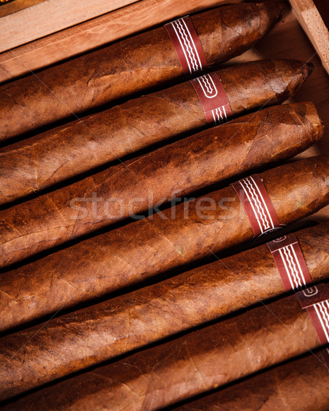 Zigarren öffnen Business Hintergrund Feld Stock foto © cookelma