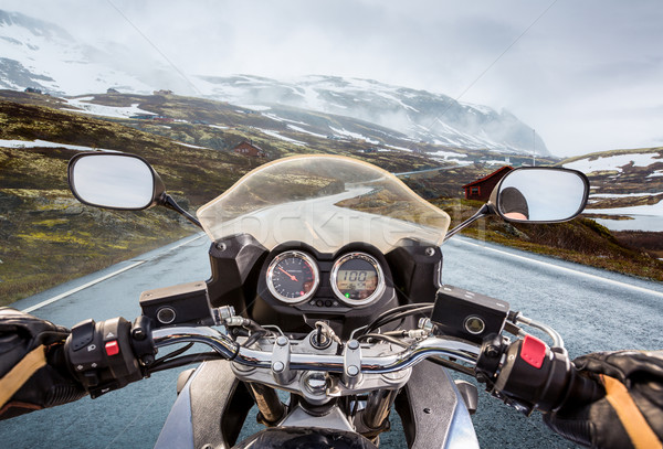 мнение горные Норвегия мотоцикл Сток-фото © cookelma
