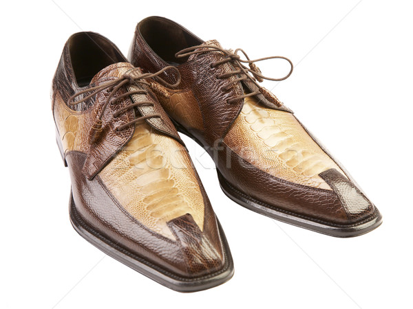 Man's boot on a white background Stock photo © cookelma