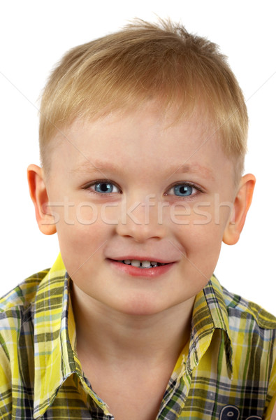 The portrait of the boy of the blonde which smiles.  Stock photo © cookelma