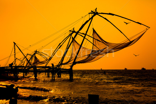китайский юг Индия небе закат морем Сток-фото © cookelma
