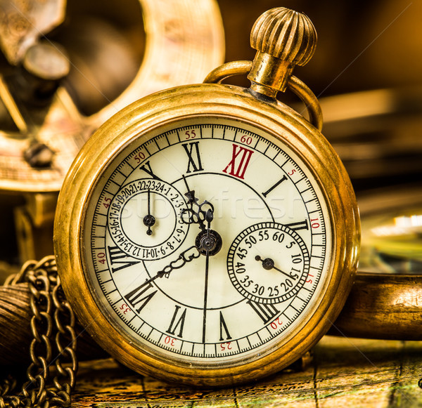 Antique pocket watch. Stock photo © cookelma