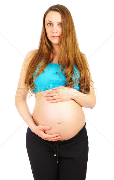 Stock photo: pregnant girl 