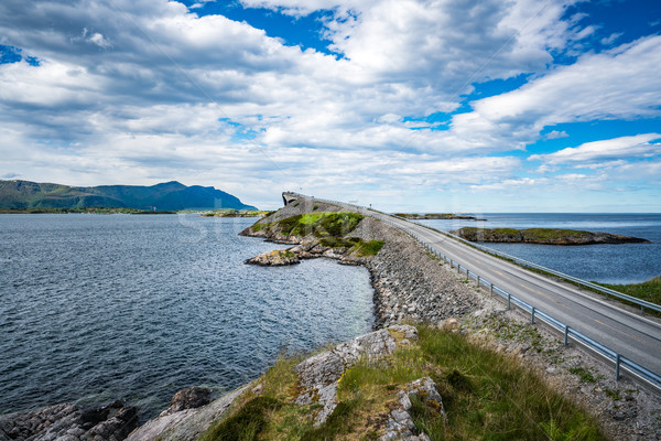 Atlantic Ocean Road Norway Stock photo © cookelma