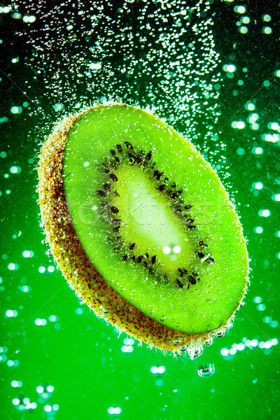 Stockfoto: Kiwi · water · vers · groene · voedsel · vruchten