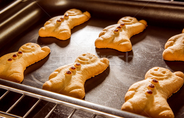 Gingerbread man forno cozinhar comida festa Foto stock © cookelma