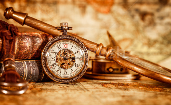 Vintage pocket watch Stock photo © cookelma