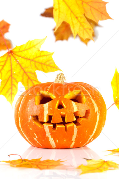 Halloween - old jack-o-lantern Stock photo © cookelma