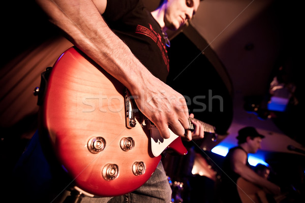 Musiker Gitarre Konzert Stock foto © cookelma