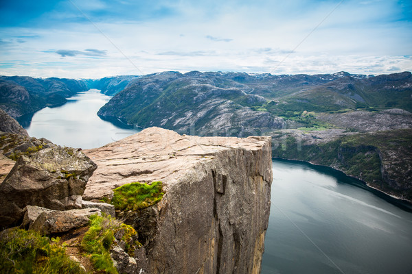 Preikestolen or Prekestolen Stock photo © cookelma