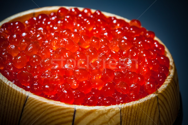 Keg of red caviar Stock photo © cookelma