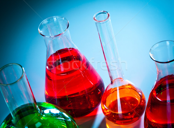 test tubes with colorful liquids Stock photo © cookelma