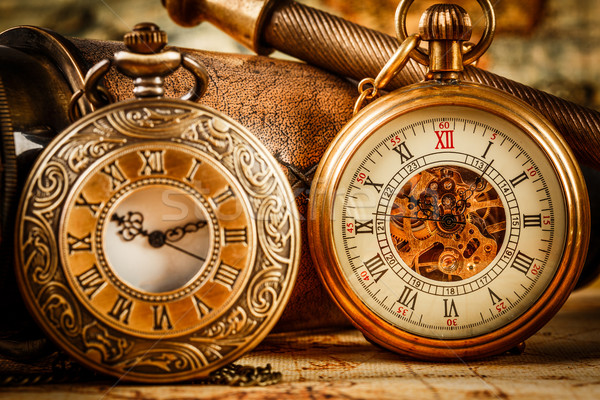 Vintage pocket watch Stock photo © cookelma