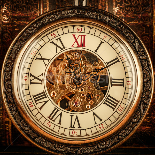 Close up on vintage clock Stock photo © cookelma