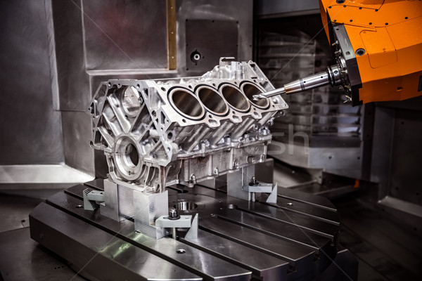 Metalworking CNC milling machine. Stock photo © cookelma
