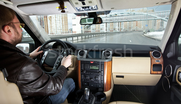 Driving a car Stock photo © cookelma