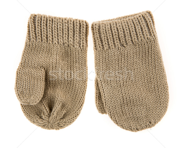 Children's autumn-winter mittens Stock photo © cookelma
