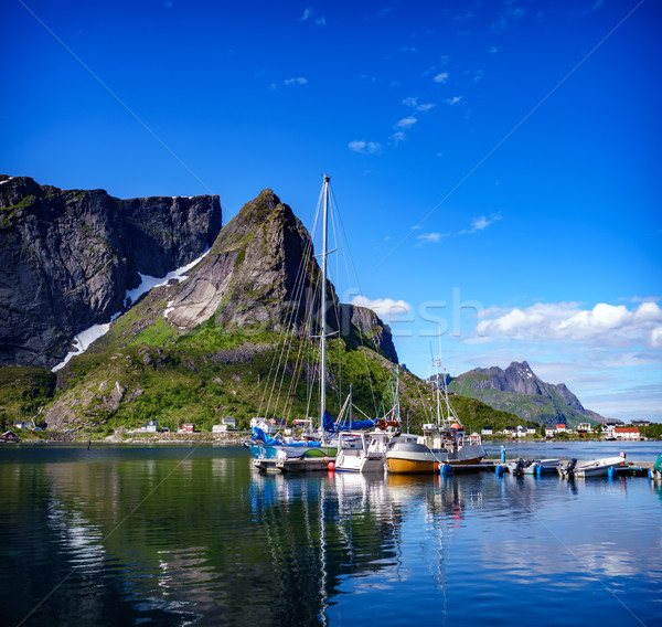 Lofoten archipelago islands Stock photo © cookelma
